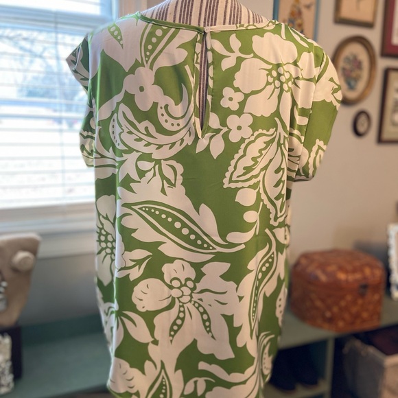 Rachel Roy green and ivory print blouse - Picture 5 of 7